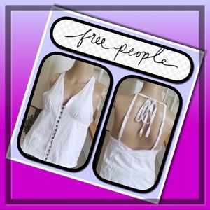 NWT Free People Strappy White Top 💜❤️
